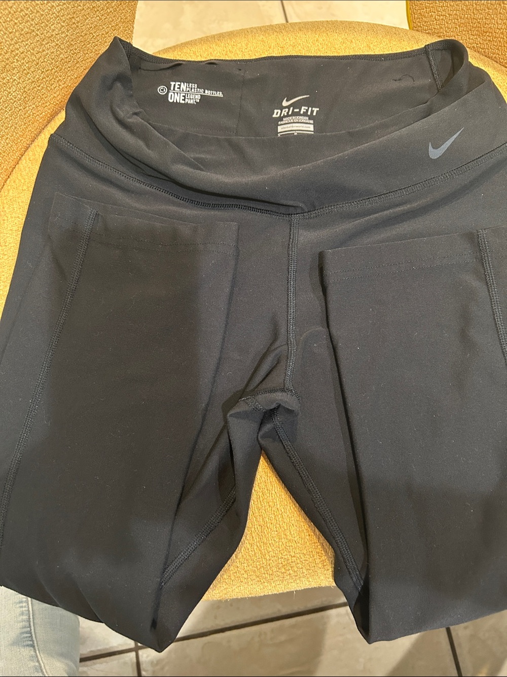 Nike Black Dri-FIT High-Rise Pocketed Leggings